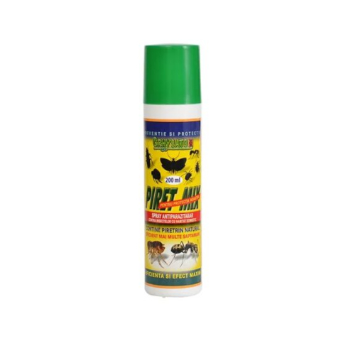 Insecticide - INSECTICID (purici, căpuşe, păduchi) PIRET MIX SPRAY 200ML