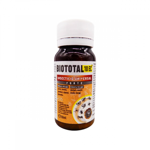 Insecticide - INSECTICID UNIVERSAL BIOTOTAL 10EC 50ML, (PURICI, CAPUSE, GANDACI DE BUCATARIE, PLOSNITE)