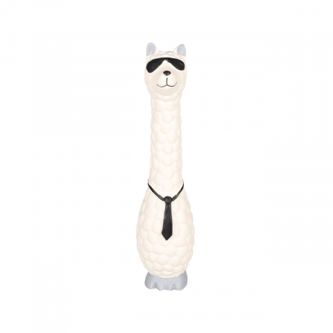 Jucarii caini - JUCARIE PENTRU CAINI FLAMINGO DEMBU LAMA M LATEX ALBA 6.9x7x27.4(H)CM