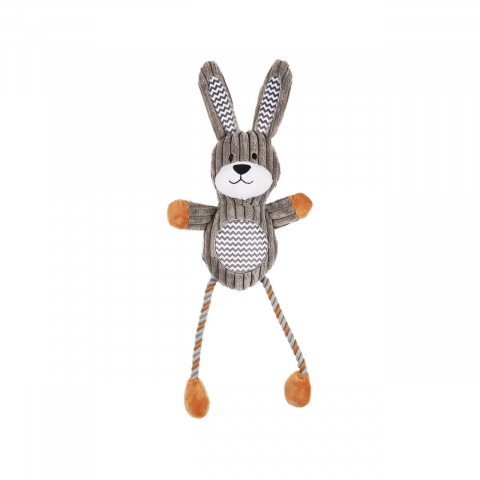 Jucarii caini - JUCARIE PENTRU CAINI FLAMINGO GOMMY IEPURE CU FRANGHII 46CM