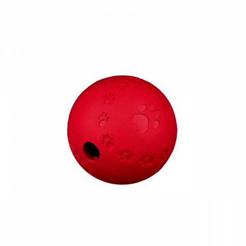 Jucarii caini - JUCARIE PENTRU CAINI MINGE CAUCIUC CLOPOTEL MARE 7CM