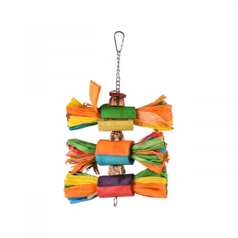 Jucarii pasari - JUCARIE PENTRU PASARI EXOTICE FLAMINGO CURCUBEU ART 31CM