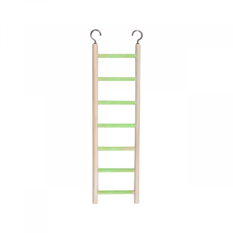 Jucarii pasari - JUCARIE PENTRU PASARI EXOTICE FLAMINGO SCARA LEMN S 8.5x28CM