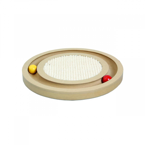 Pisici - JUCARIE PENTRU PISICI FLAMINGO CIRCUIT CU MINGE 29x29x2.5CM
