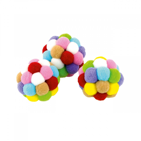 Pisici - JUCARIE PENTRU PISICI MINGE RUBIC COLOR 6CM