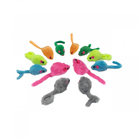 Pisici - JUCARIE PENTRU PISICI SET 60 SOARECI PLUS 5CM