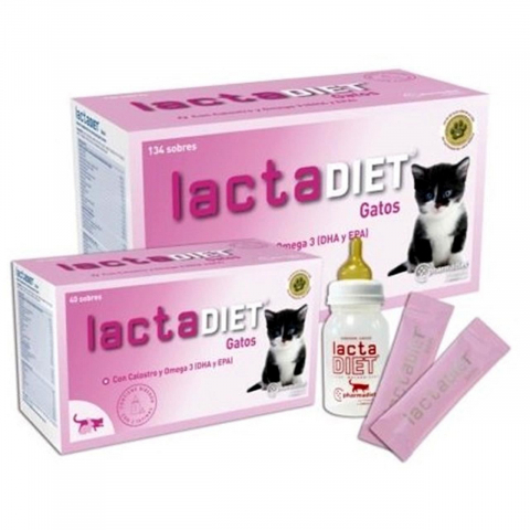 Suplimente si vitamine pisici - LAPTE PRAF PISICI, DIHORI, LACTADIET KITTEN 40 PLICURI X 7,5 G/CUTIE