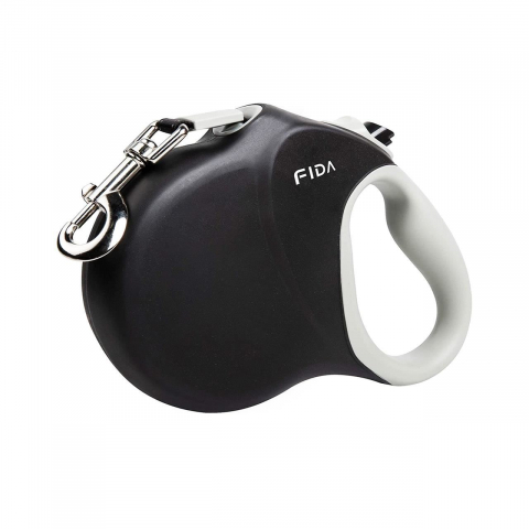 Zgarzi, lese, hamuri caini - LESA PENTRU CAINI FIDA EXTRA-LONG BANDA L BLACK 8 M/50 KG
