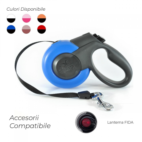 Caini - LESA PENTRU CAINI FIDA MARS BANDA M BLUE, 25 KG/5M/3344