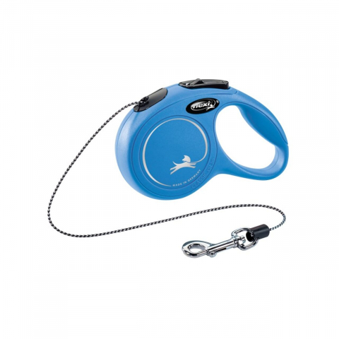 Caini - LESA PENTRU CAINI KERBL FLEXI CLASSIC CU FIR XS 3M/8KG BLUE