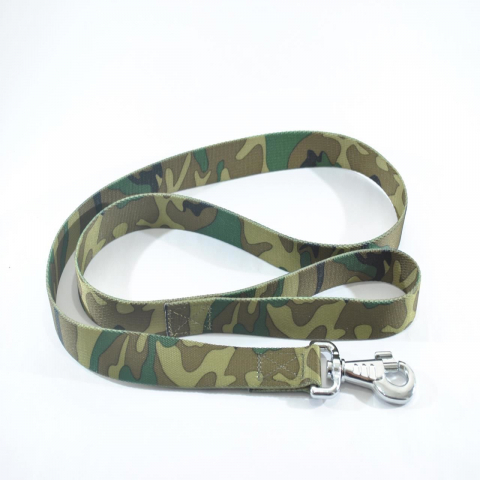 Zgarzi, lese, hamuri caini - LESA PENTRU CAINI NYLON MOL CAMUFLAJ 25MM*130CM/55055.251307