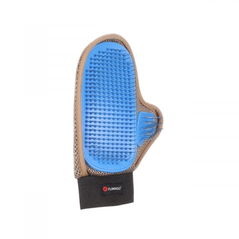 Caini - MANUSA PENTRU CAINI 2-IN-1 PERIAJ SI MASAJ PIENNA FLAMINGO 24X18X2.5