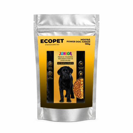 Hrana Uscata Caine Junior - Mostră 100g hrană uscată căței junior Power Dog