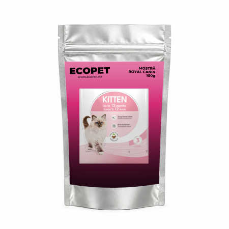 Mostre - Mostră 100g hrană uscată pentru pisici mici, Royal Canin Kitten