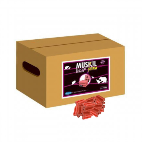 Raticide - MUSKIL-PARAFINA FLUORESCENTA 10 KG (pret/cutie)