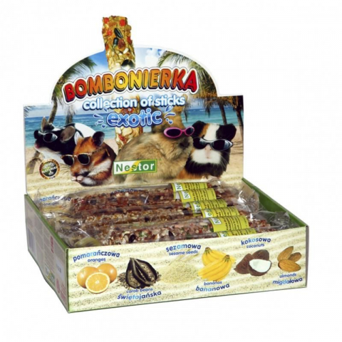 Hrana porcusori de Guineea - NESTOR COLECTIE BAT. EXOTIC ROZATOARE 12/SET