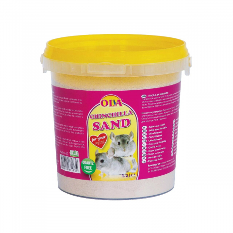 Asternut igienic rozatoare - NISIP OLA PENTRU CHINCILLA 1.2L