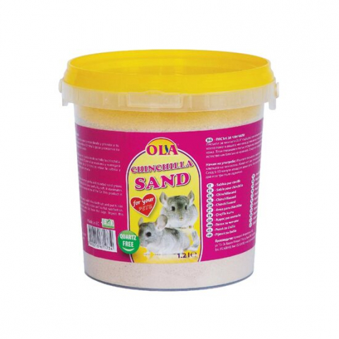 Asternut igienic rozatoare - NISIP OLA PENTRU CHINCILLA 1.2L