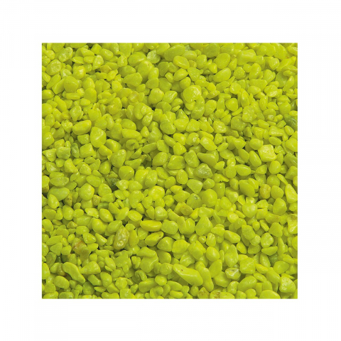 Acvaristica - NISIP PENTRU ACVARIU FLAMINGO GALBEN NEON 1KG 4-7MM