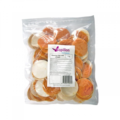 Recompense caini - OS MASTICABIL CHIPS CU PUI 1KG