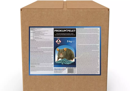 Raticide și rodenticide - Otrava raticid pentru șobolani și șoareci Prokum pelete 1kg, 5 pungi x 200 g