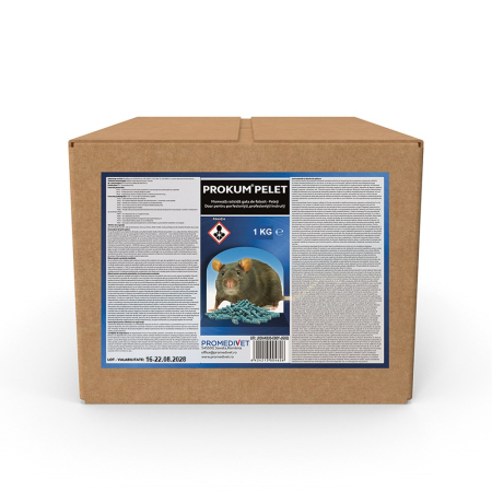 Raticide și rodenticide - Otrava raticid pentru șobolani și șoareci Prokum pelete 1kg, 5 pungi x 200 g