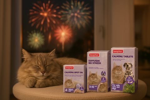 Pisici - Pachet Anti-Stres Pisici Revelion - Difuzor + Pipete + Comprimate Calmare Beaphar