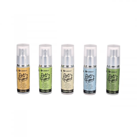 Parfumuri caini - PARFUM PENTRU CAINI FLAMINGO DAIKA SPRAY 9ML - DISPLAY 5 AROME x 3