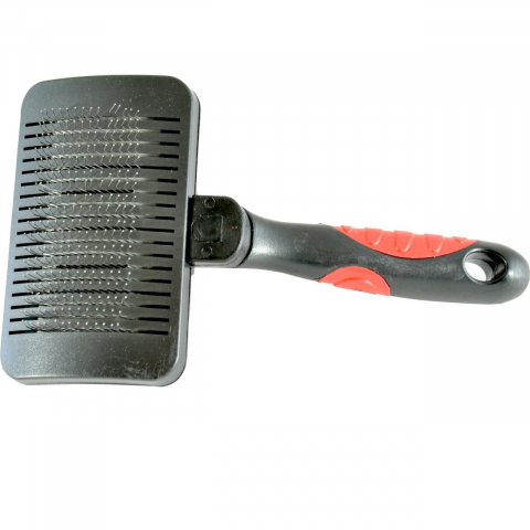 Perii si piepteni pisici - PERIE TESALA CU CLEANER PENTRU CAINI SI PISICI 16X9CM/GR1010-S