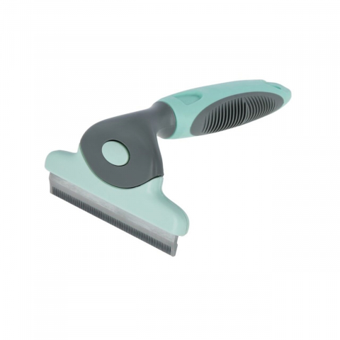 Caini - PERIE TRIMMER PENTRU CAINI KERBL 15x10CM TURQUOISE/GREY