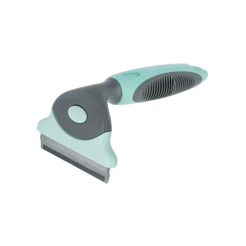 Caini - PERIE TRIMMER PENTRU CAINI KERBL 15x7.5CM TURQUOISE/GREY