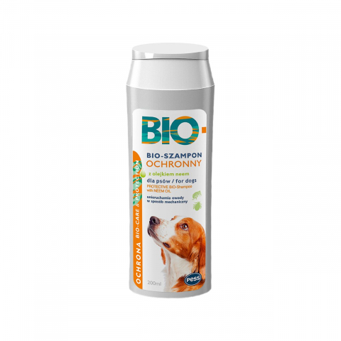 Caini - PESS BIO SAMPON ANTIPARAZITAR CU ULEI DE NEEM PENTRU CAINI 200ML