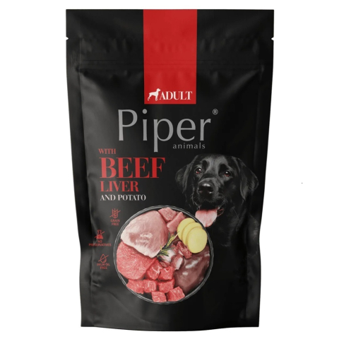 Câini - Hrană umedă pentru câini cu vită și cartofi Piper 500 gr
