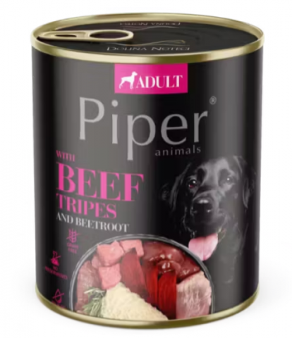 Hrana umeda caini - Hrana umeda pentru caini adulti cu burta de vita si sfecla rosie, 800 gr