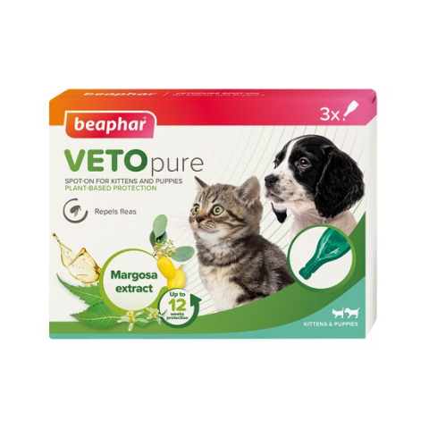 Farmacie veterinara - PIPETA ANTIPARAZITARA, PURICI, CAPUSE, PENTRU PISICI SI CATEI MICI, VETOPURE (CUT x 3 PIP)