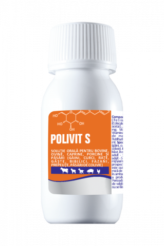 Farmacie veterinara - Polivit S 100ml - vitamine pasari