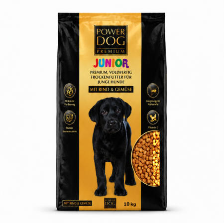 Hrana Uscata Caine Junior - Hrană uscată căței juniori, Power Dog, 10kg