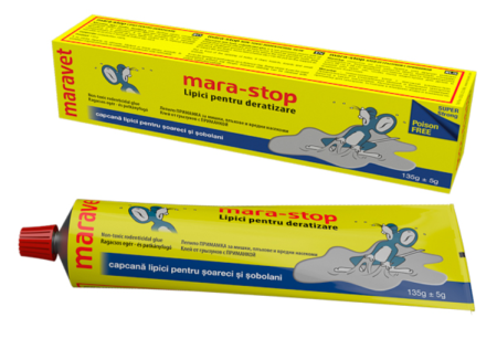 Raticide și rodenticide - Lipici soareci si sobolani MARA STOP 135g