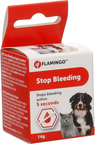 Farmacie veterinară - Pudră oprire sângerare după tăierea unghiilor, câini și pisici 14 gr