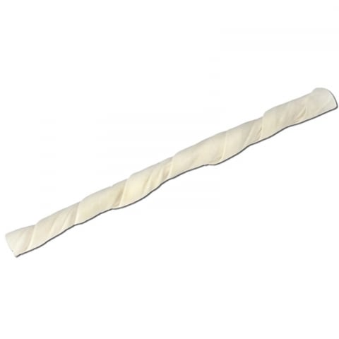 Recompense caini - RECOMPENSE PENTRU CAINI BATON ALB PIELE RASUCIT 6MM 100/SET