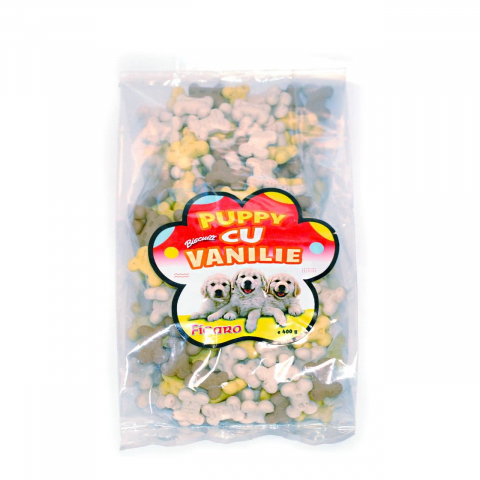 Recompense caini - RECOMPENSE PENTRU CAINI BISCUITI PENTRU CATELUSI PUPPY CU VANILIE 400G (25/bax)/1716573.4