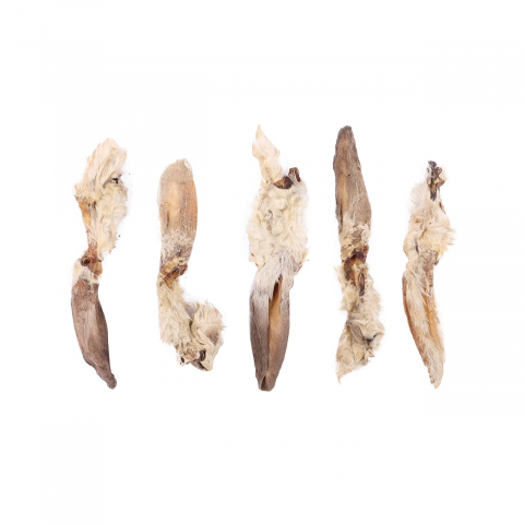 Recompense caini - RECOMPENSE PENTRU CAINI FLAMINGO SNACK URECHI IEPURE CU BLANA 200G