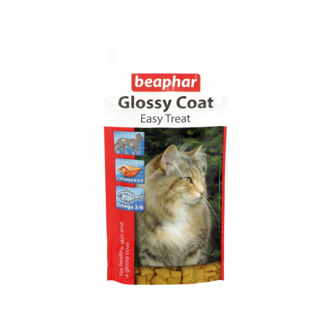 Recompense pisici - RECOMPENSE PENTRU PISICI SNACK GLOSSY COAT BEAPHAR 35G