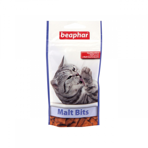 Recompense pisici - RECOMPENSE PENTRU PISICI SNACK PERNUTE CU MALT PASTA BEAPHAR 35G