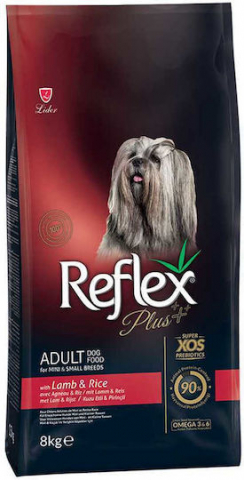 REFLEX Plus Adult Mini & Small Breed, XS-S, Miel și Orez, hrană uscată câini, 8kg