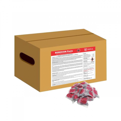 Raticide - RODEXION PASTĂ (25x200g) – 5KG – Momeală Profesională Pentru Combaterea Rozătoarelor