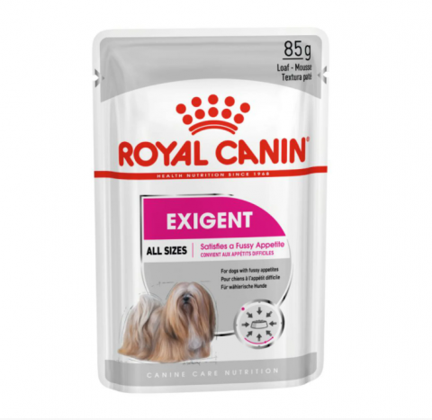 Plicuri caini - Royal Canin Exigent Adult hrana umeda caine, apetit capricios (pate), 85 g