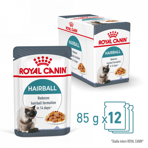 Royal Canin Hairball Care Adult hrana umeda pisica, limitarea ghemurilor de blana, 85 g [1]