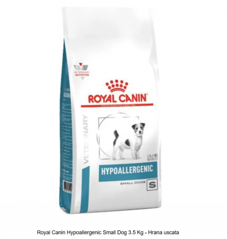 Hrana uscata - Royal Canin Hypoallergenic Small Dog hrana uscata caine, alergii, intolerante, dermatite, 3,5 kg