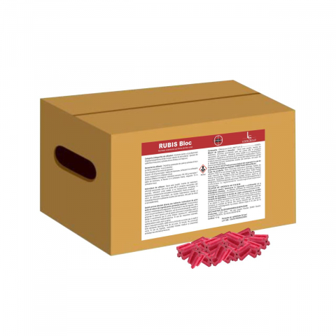 Raticide - RUBIS PARAFINĂ 10KG (CEARĂ 10g) | Momeală Cerată Profesională cu Difenacoum 0,005% pentru Combaterea Rozătoarelor